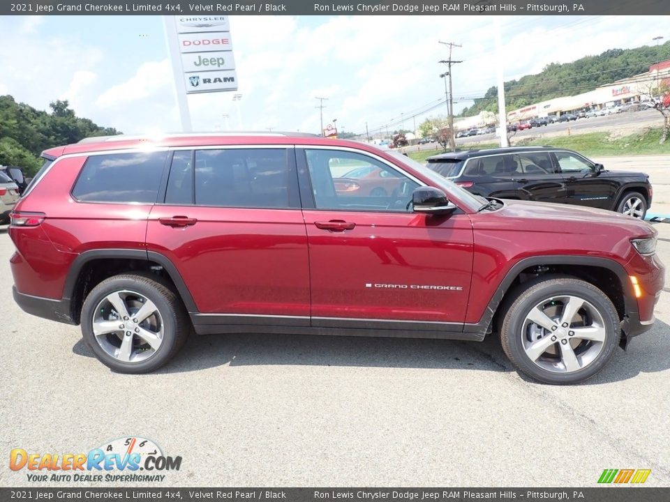 2021 Jeep Grand Cherokee L Limited 4x4 Velvet Red Pearl / Black Photo #7