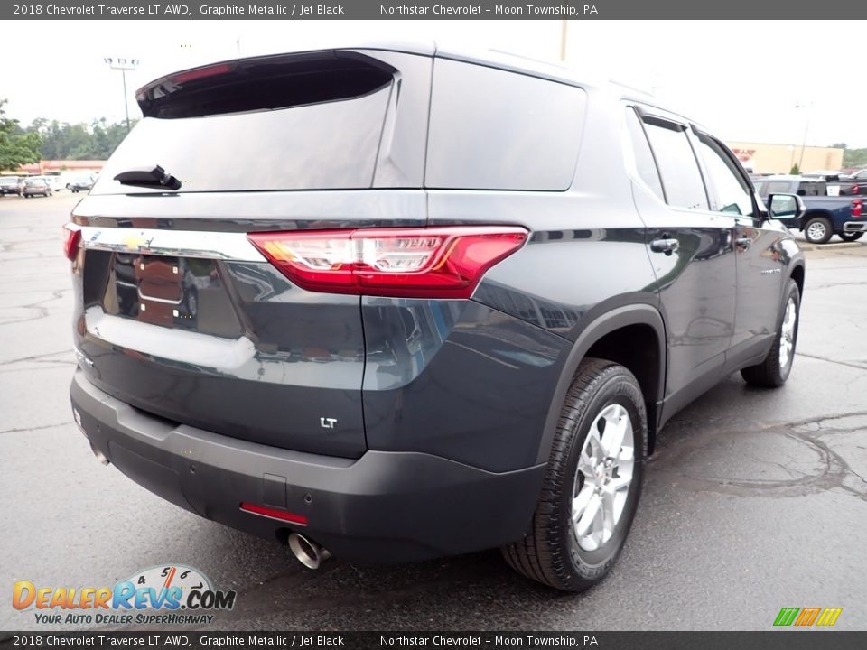 2018 Chevrolet Traverse LT AWD Graphite Metallic / Jet Black Photo #8