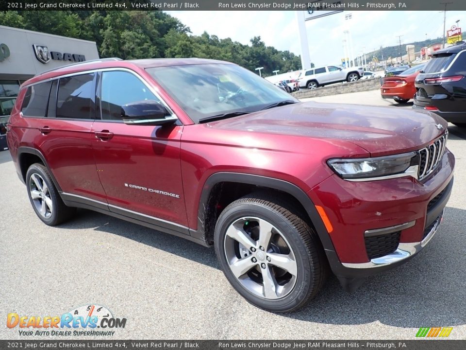 2021 Jeep Grand Cherokee L Limited 4x4 Velvet Red Pearl / Black Photo #8