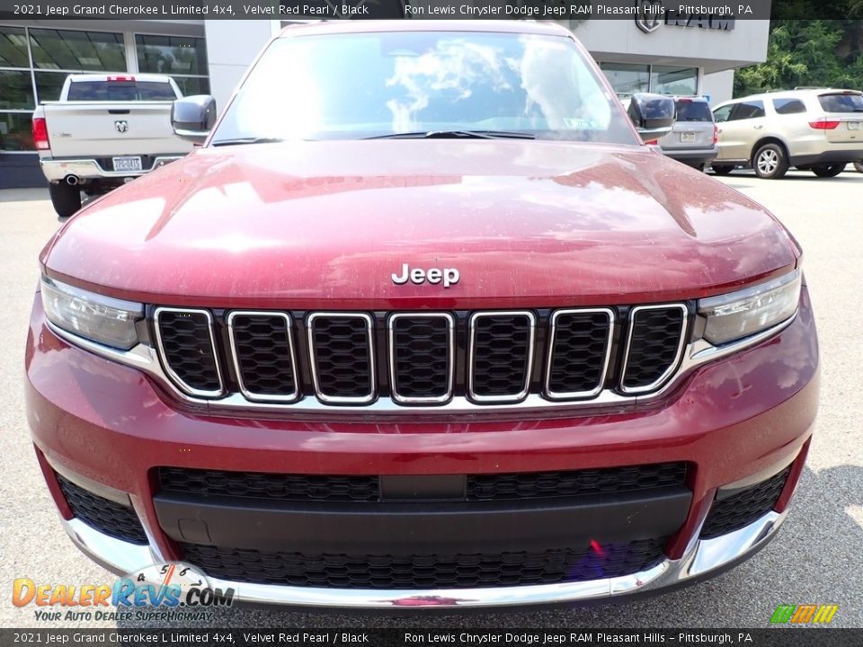 2021 Jeep Grand Cherokee L Limited 4x4 Velvet Red Pearl / Black Photo #9