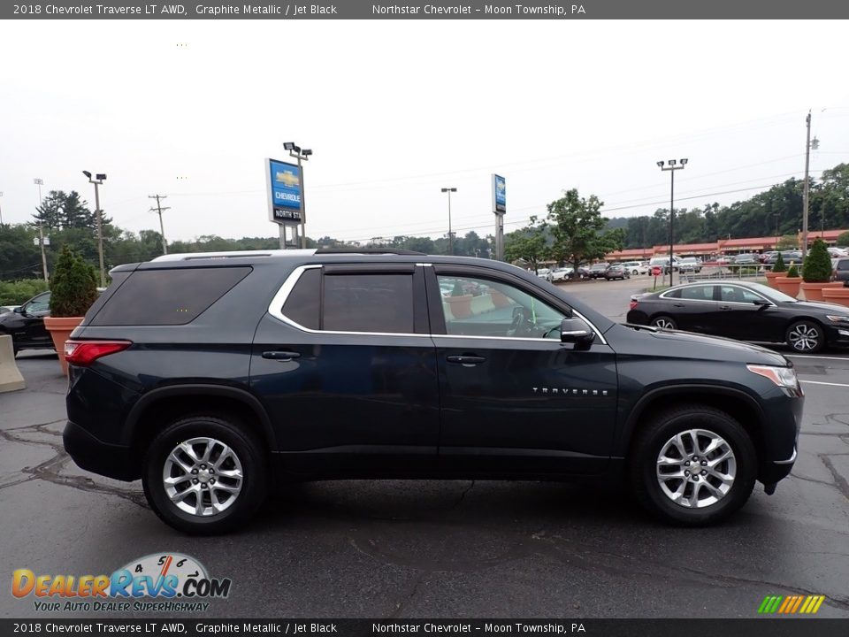 2018 Chevrolet Traverse LT AWD Graphite Metallic / Jet Black Photo #10