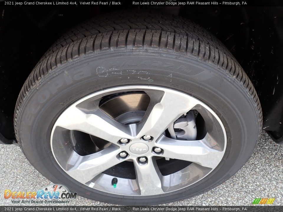 2021 Jeep Grand Cherokee L Limited 4x4 Velvet Red Pearl / Black Photo #10