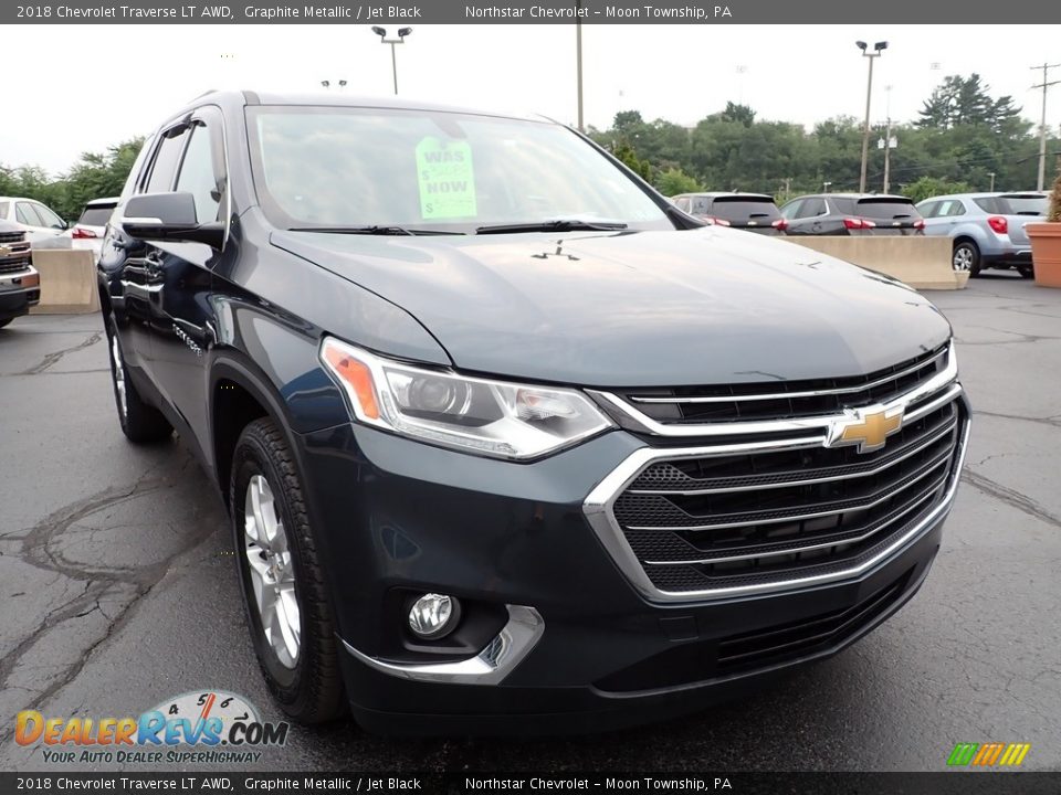 2018 Chevrolet Traverse LT AWD Graphite Metallic / Jet Black Photo #12