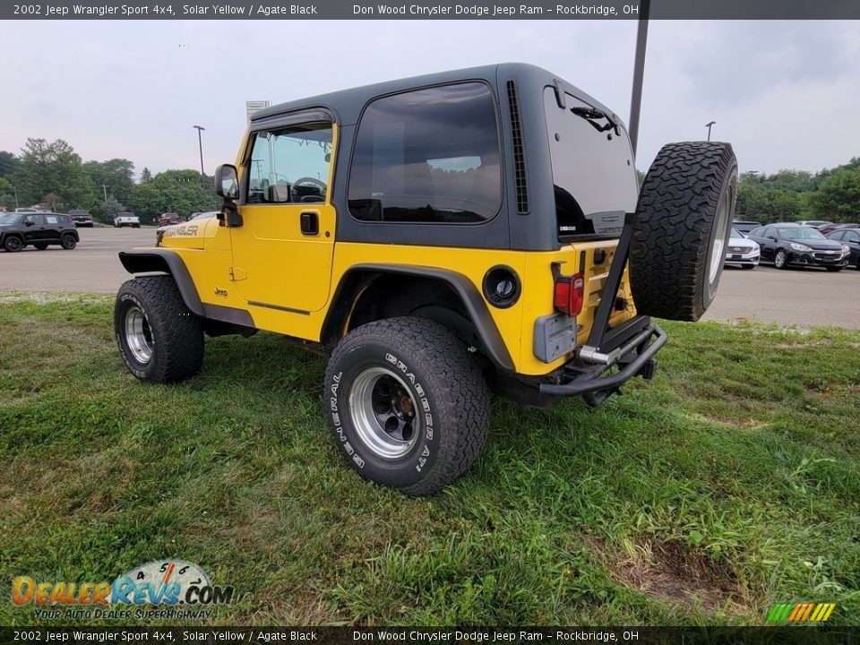 2002 Jeep Wrangler Sport 4x4 Solar Yellow / Agate Black Photo #5