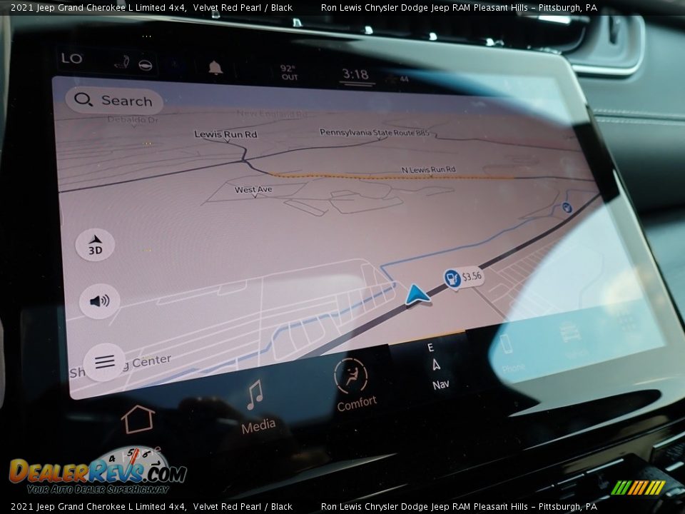 2021 Jeep Grand Cherokee L Limited 4x4 Velvet Red Pearl / Black Photo #18