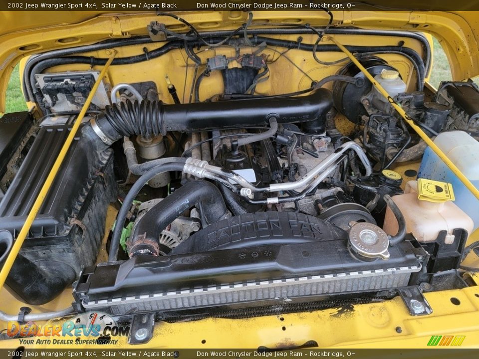2002 Jeep Wrangler Sport 4x4 Solar Yellow / Agate Black Photo #11