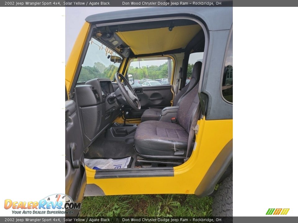 2002 Jeep Wrangler Sport 4x4 Solar Yellow / Agate Black Photo #14