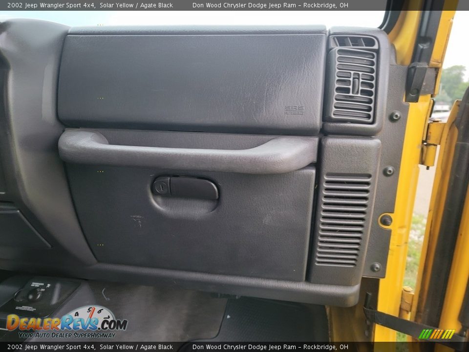 2002 Jeep Wrangler Sport 4x4 Solar Yellow / Agate Black Photo #23