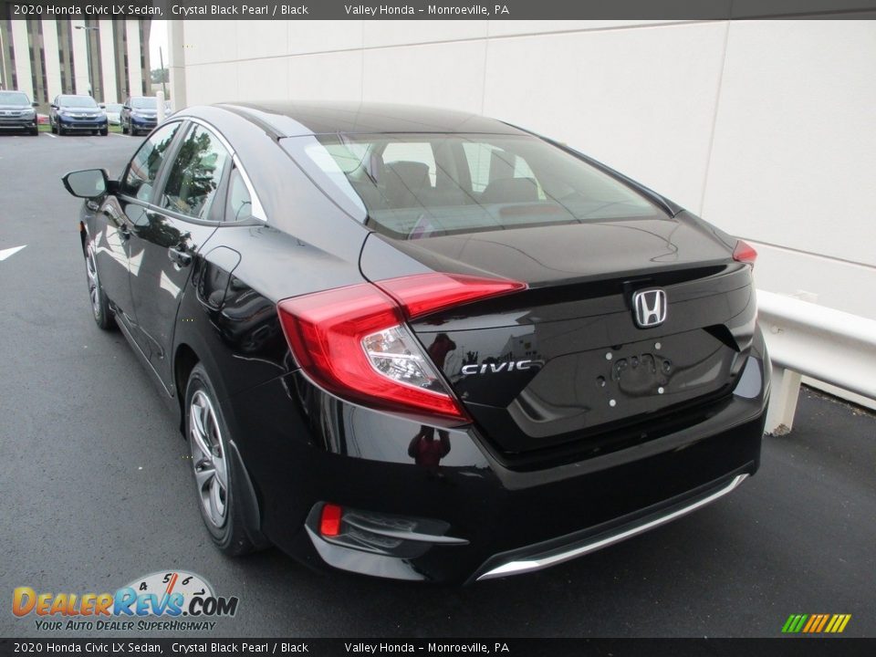 2020 Honda Civic LX Sedan Crystal Black Pearl / Black Photo #3