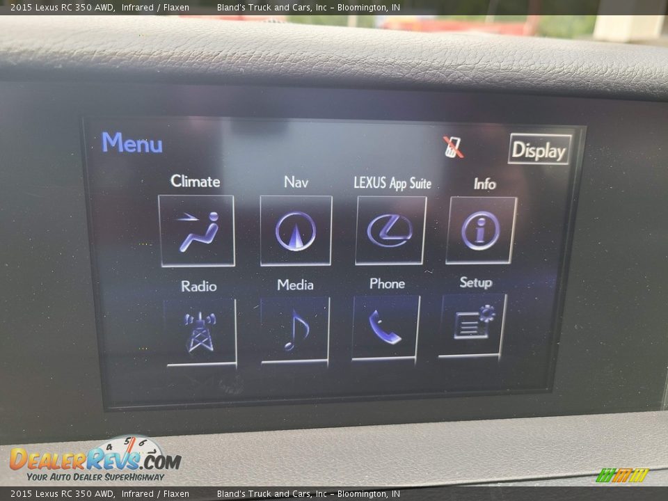 2015 Lexus RC 350 AWD Infrared / Flaxen Photo #18