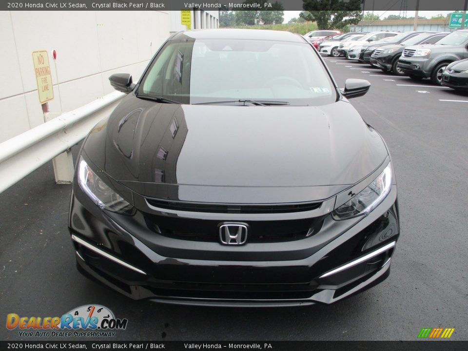 2020 Honda Civic LX Sedan Crystal Black Pearl / Black Photo #8