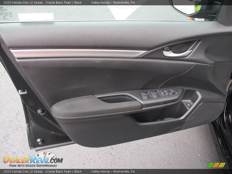 2020 Honda Civic LX Sedan Crystal Black Pearl / Black Photo #10