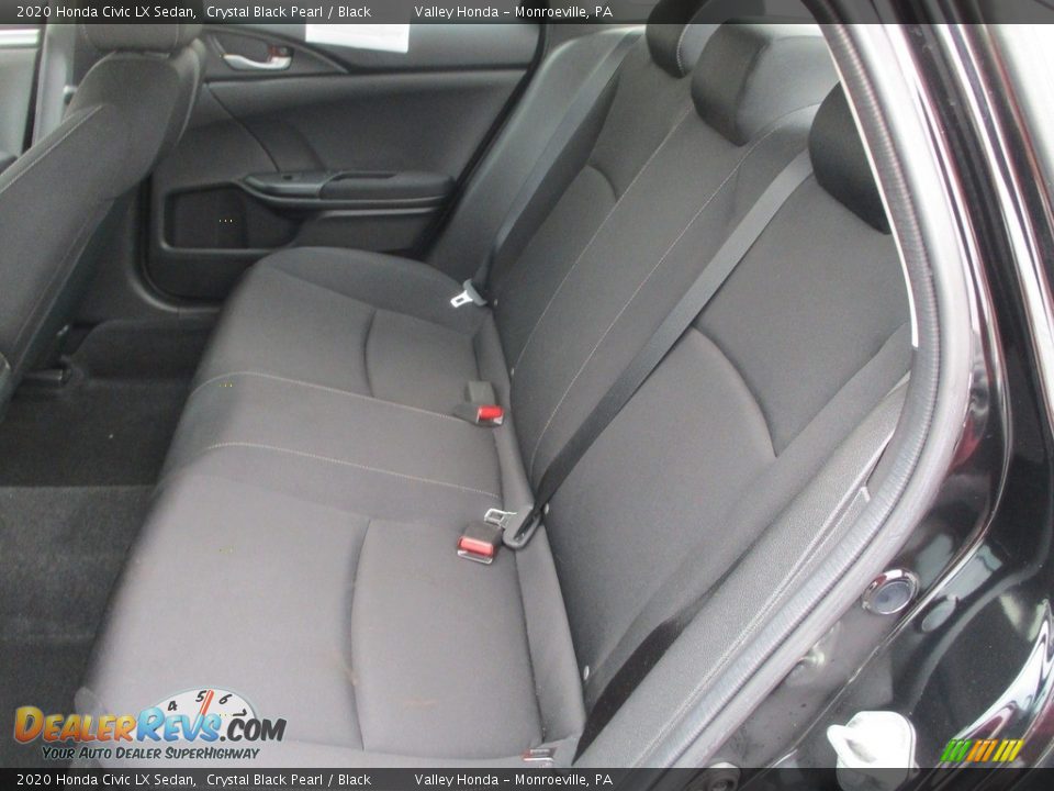 2020 Honda Civic LX Sedan Crystal Black Pearl / Black Photo #12
