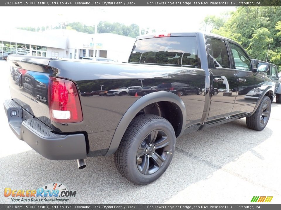 2021 Ram 1500 Classic Quad Cab 4x4 Diamond Black Crystal Pearl / Black Photo #5