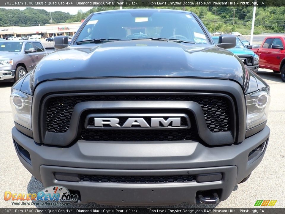 2021 Ram 1500 Classic Quad Cab 4x4 Diamond Black Crystal Pearl / Black Photo #8