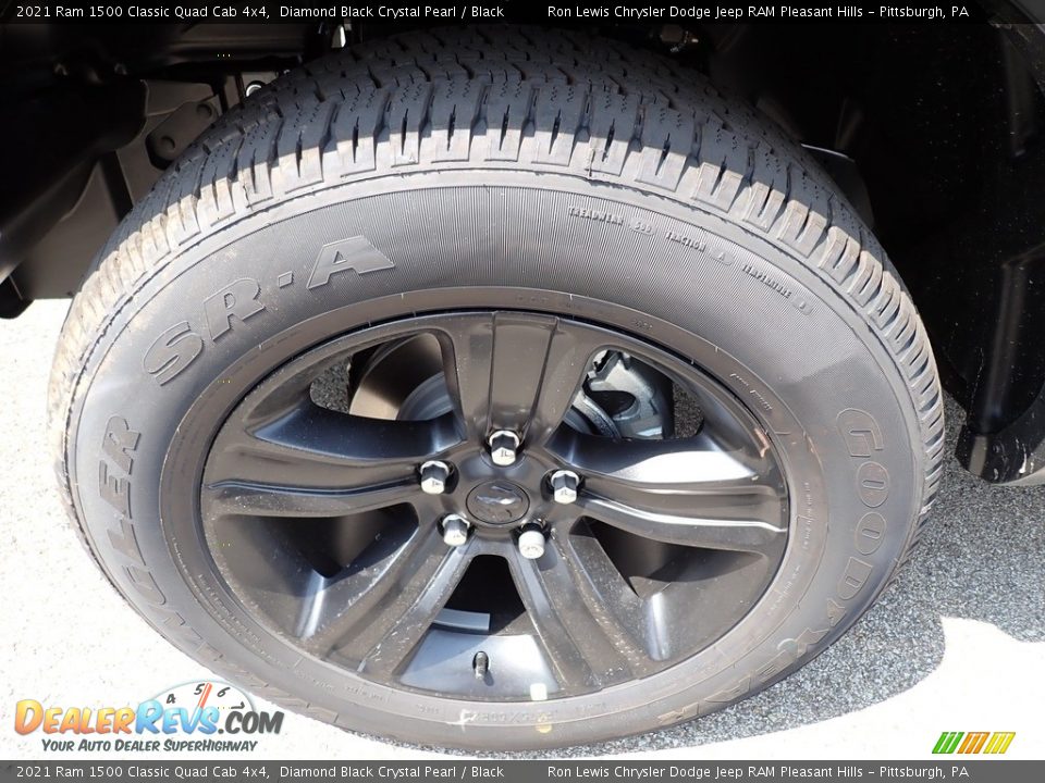 2021 Ram 1500 Classic Quad Cab 4x4 Diamond Black Crystal Pearl / Black Photo #9