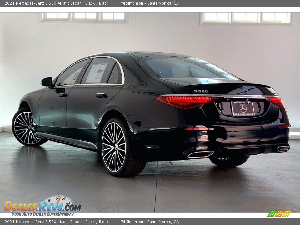 2021 Mercedes-Benz S 580 4Matic Sedan Black / Black Photo #2