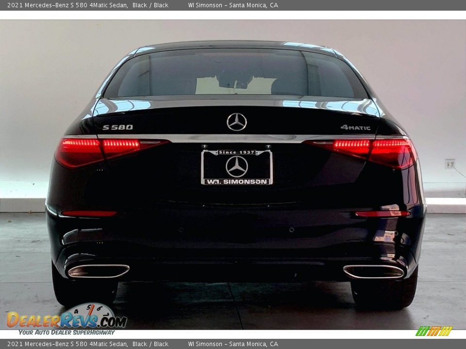 2021 Mercedes-Benz S 580 4Matic Sedan Black / Black Photo #3