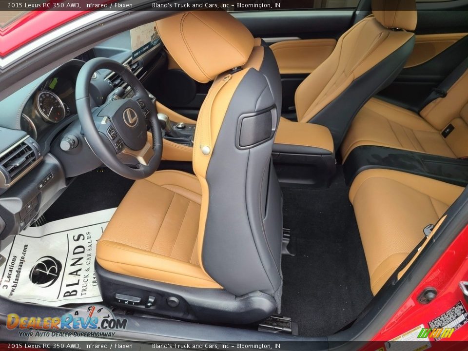 Front Seat of 2015 Lexus RC 350 AWD Photo #35