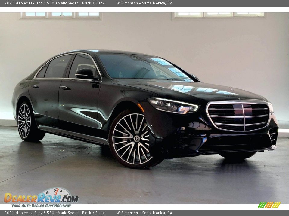 2021 Mercedes-Benz S 580 4Matic Sedan Black / Black Photo #12