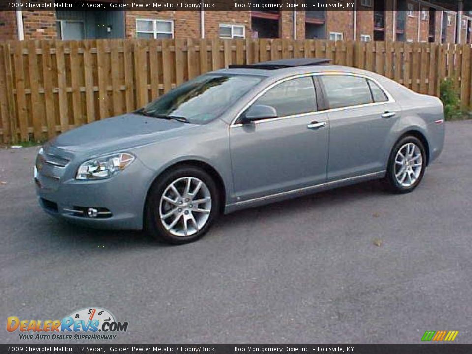 2009 Chevrolet Malibu LTZ Sedan Golden Pewter Metallic / Ebony/Brick Photo #1