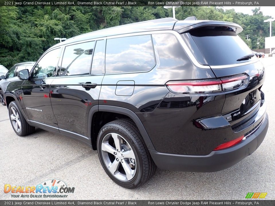 2021 Jeep Grand Cherokee L Limited 4x4 Diamond Black Crystal Pearl / Black Photo #3