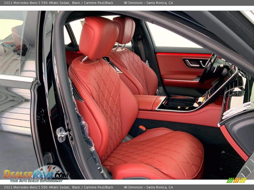 Carmine Red/Black Interior - 2021 Mercedes-Benz S 580 4Matic Sedan Photo #5