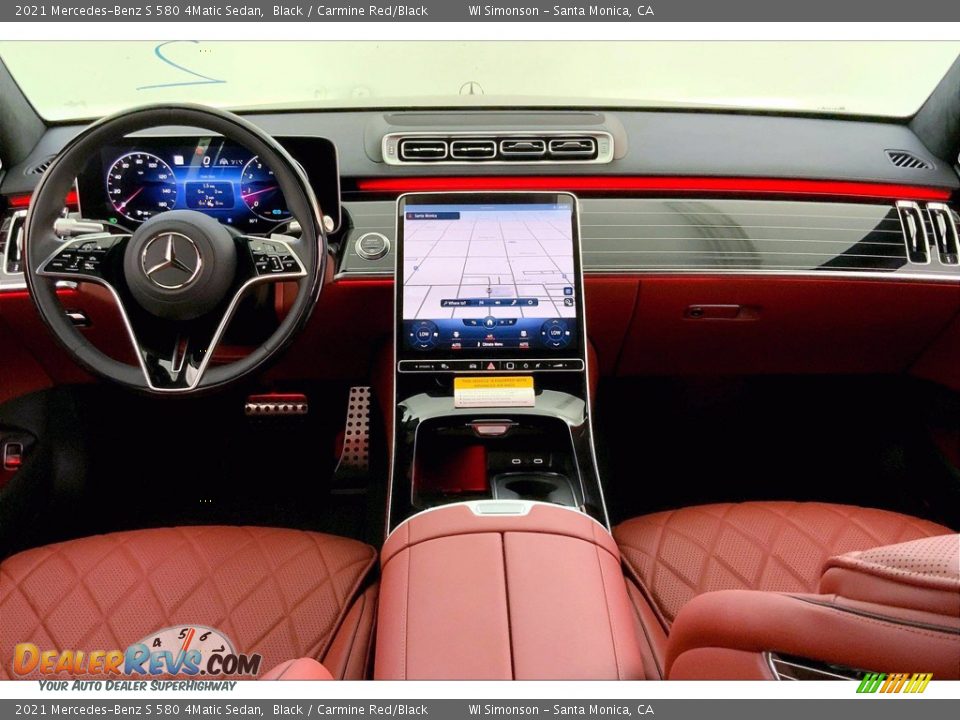 Dashboard of 2021 Mercedes-Benz S 580 4Matic Sedan Photo #6