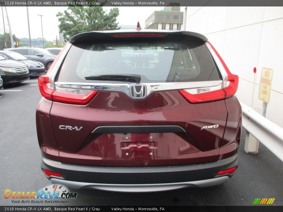 2018 Honda CR-V LX AWD Basque Red Pearl II / Gray Photo #4