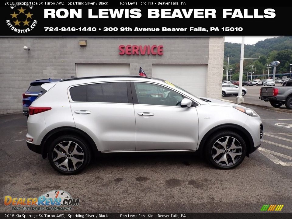 2018 Kia Sportage SX Turbo AWD Sparkling Silver / Black Photo #1