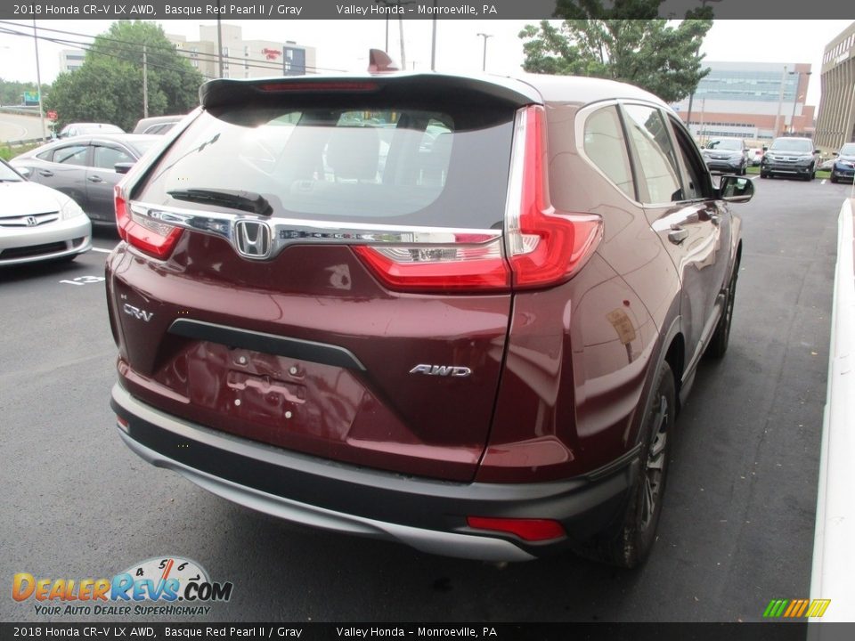 2018 Honda CR-V LX AWD Basque Red Pearl II / Gray Photo #5