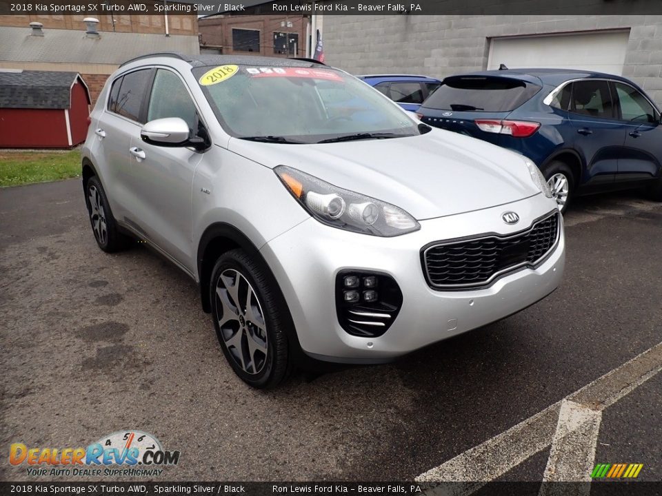 Front 3/4 View of 2018 Kia Sportage SX Turbo AWD Photo #3