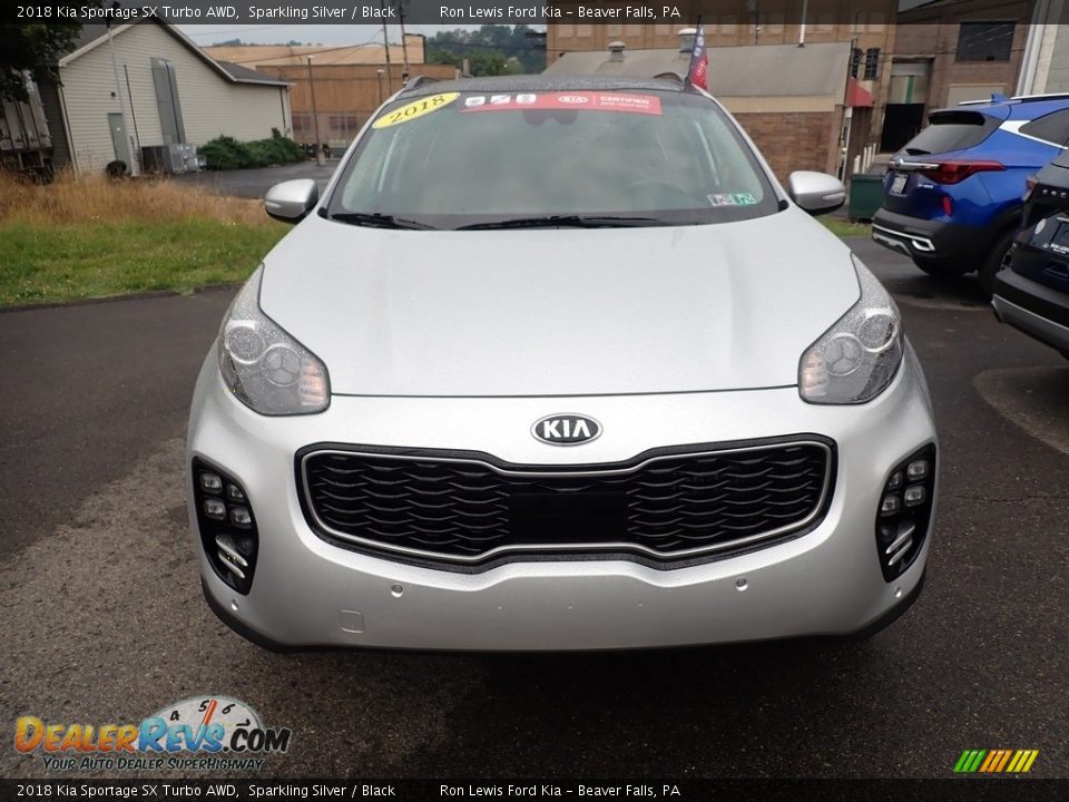 2018 Kia Sportage SX Turbo AWD Sparkling Silver / Black Photo #4