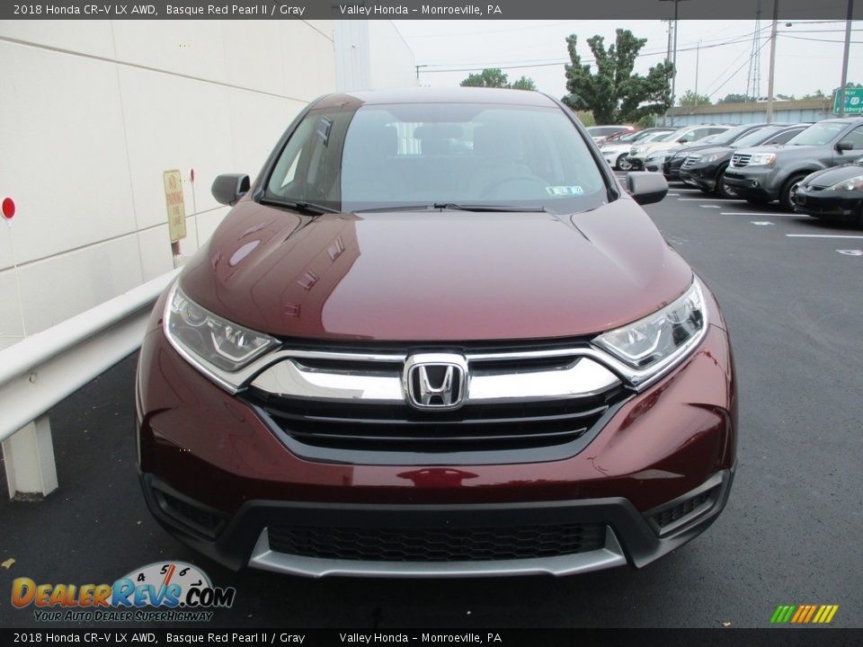 2018 Honda CR-V LX AWD Basque Red Pearl II / Gray Photo #9