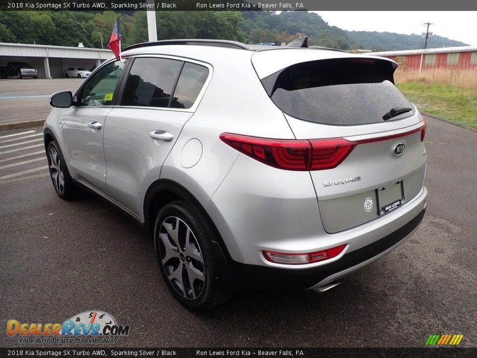 2018 Kia Sportage SX Turbo AWD Sparkling Silver / Black Photo #6