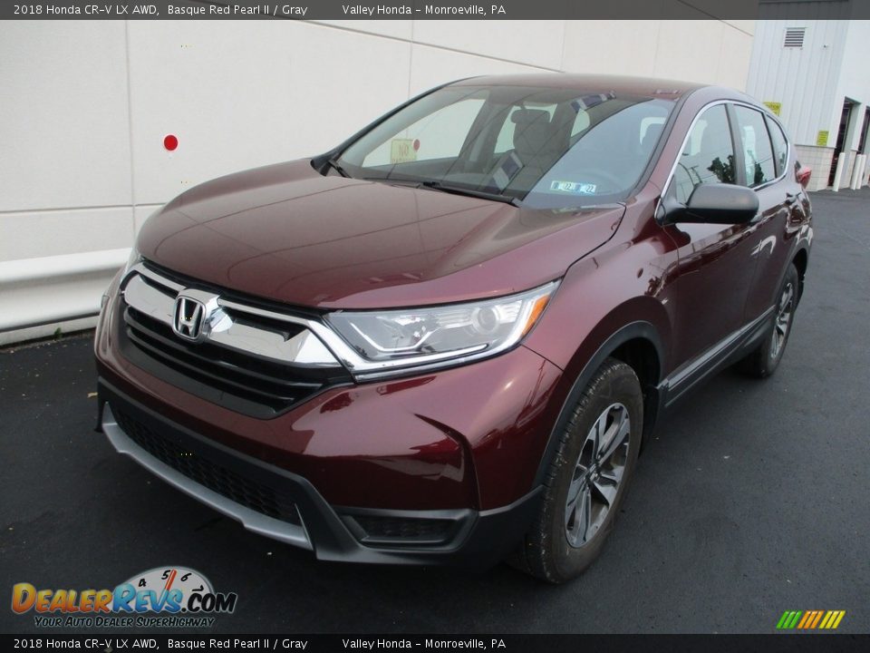 2018 Honda CR-V LX AWD Basque Red Pearl II / Gray Photo #10