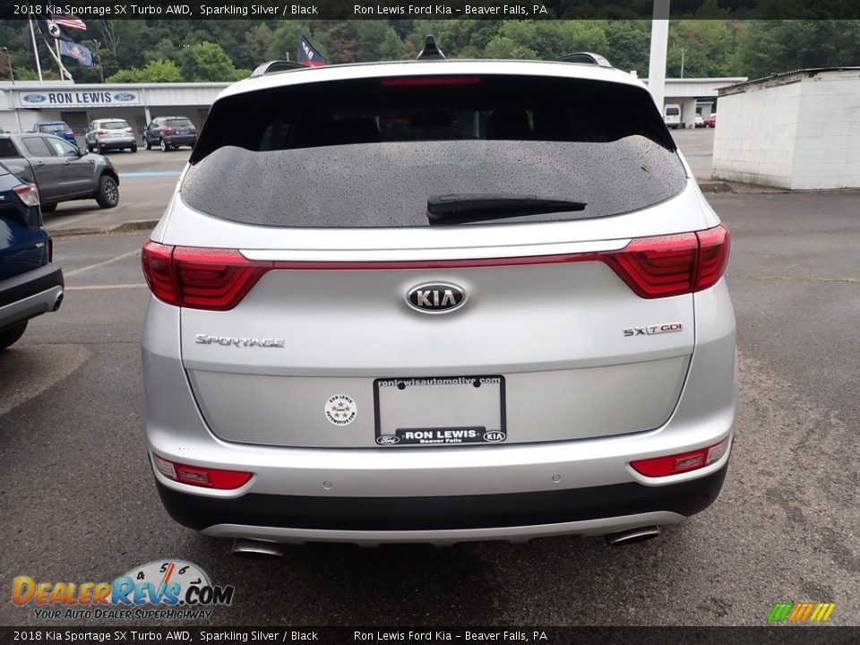 2018 Kia Sportage SX Turbo AWD Sparkling Silver / Black Photo #7