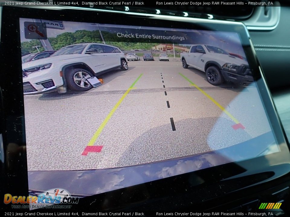 2021 Jeep Grand Cherokee L Limited 4x4 Diamond Black Crystal Pearl / Black Photo #19