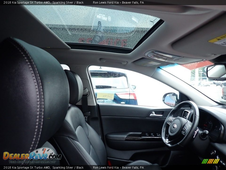 2018 Kia Sportage SX Turbo AWD Sparkling Silver / Black Photo #14