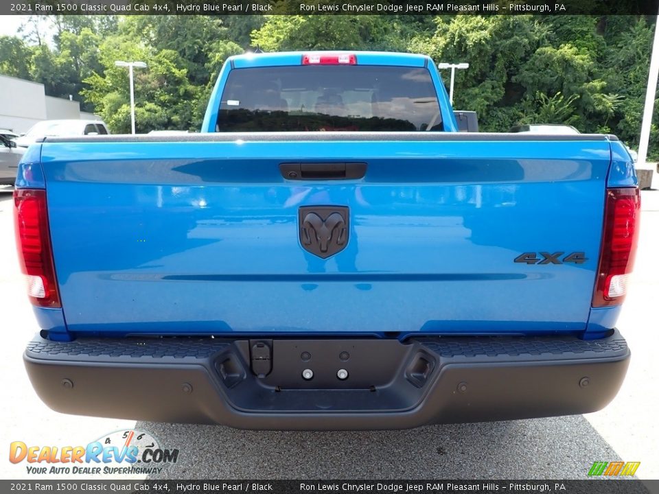 2021 Ram 1500 Classic Quad Cab 4x4 Hydro Blue Pearl / Black Photo #4