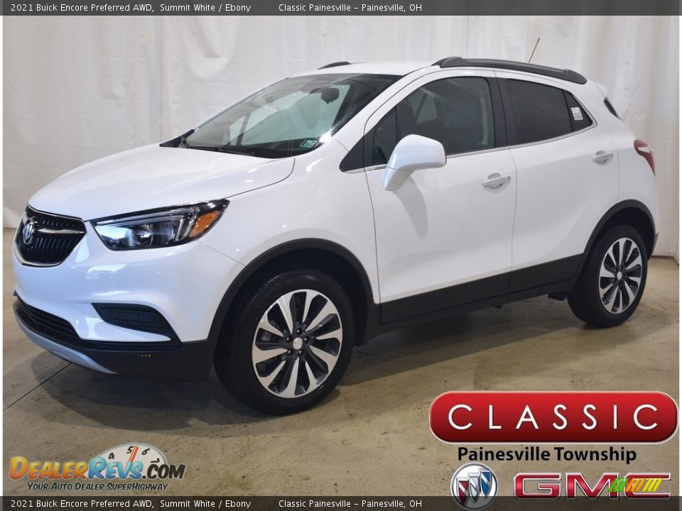 2021 Buick Encore Preferred AWD Summit White / Ebony Photo #1