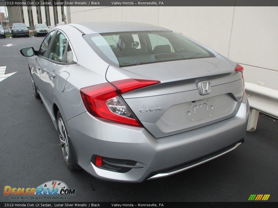 2019 Honda Civic LX Sedan Lunar Silver Metallic / Black Photo #3