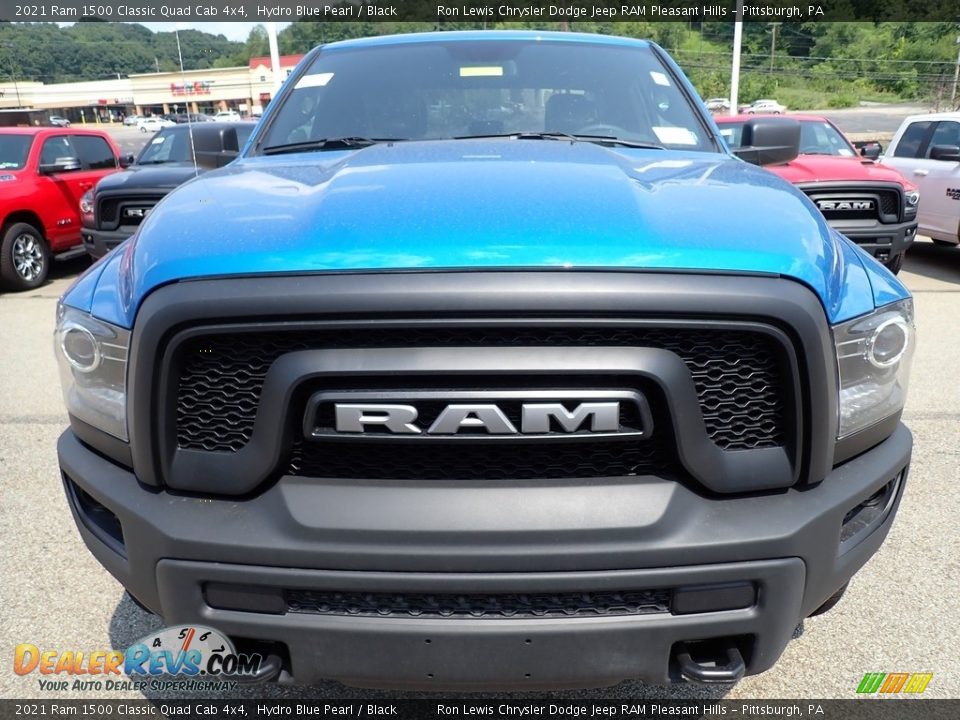 2021 Ram 1500 Classic Quad Cab 4x4 Hydro Blue Pearl / Black Photo #8