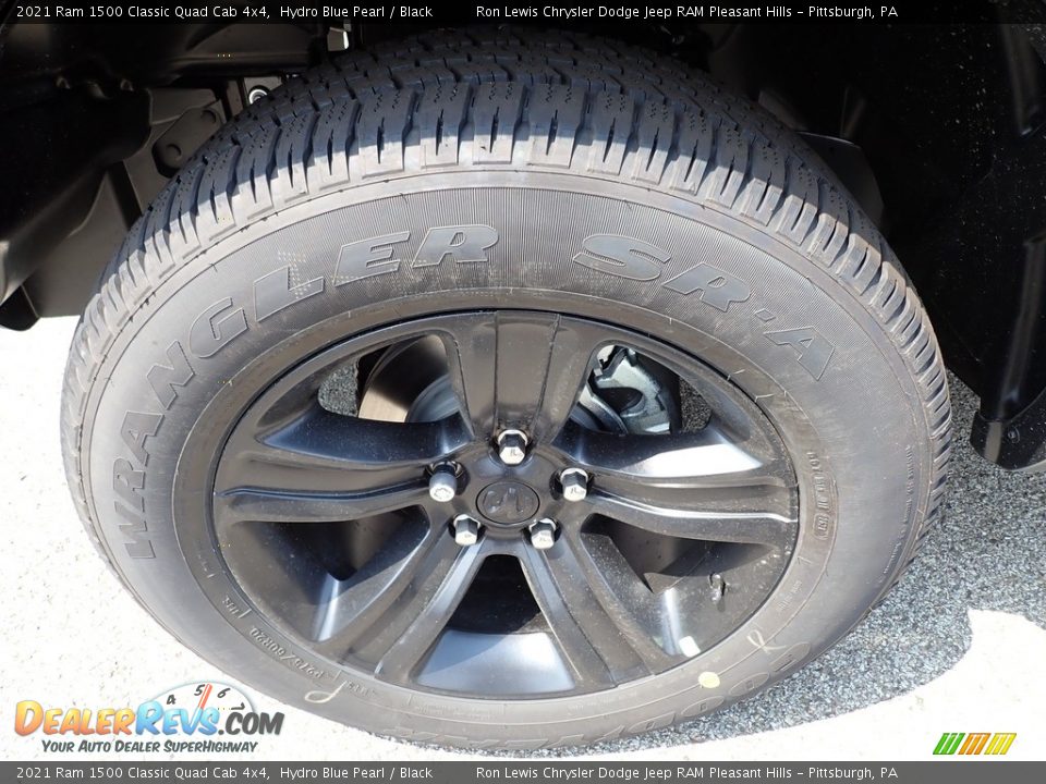 2021 Ram 1500 Classic Quad Cab 4x4 Hydro Blue Pearl / Black Photo #9