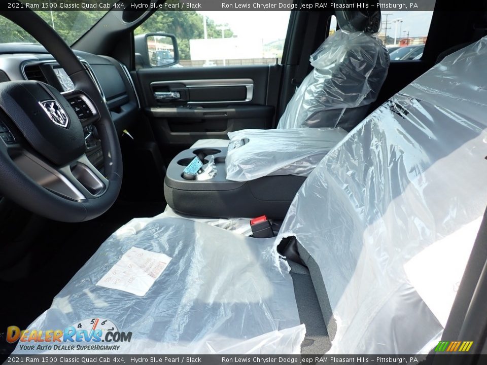 2021 Ram 1500 Classic Quad Cab 4x4 Hydro Blue Pearl / Black Photo #10