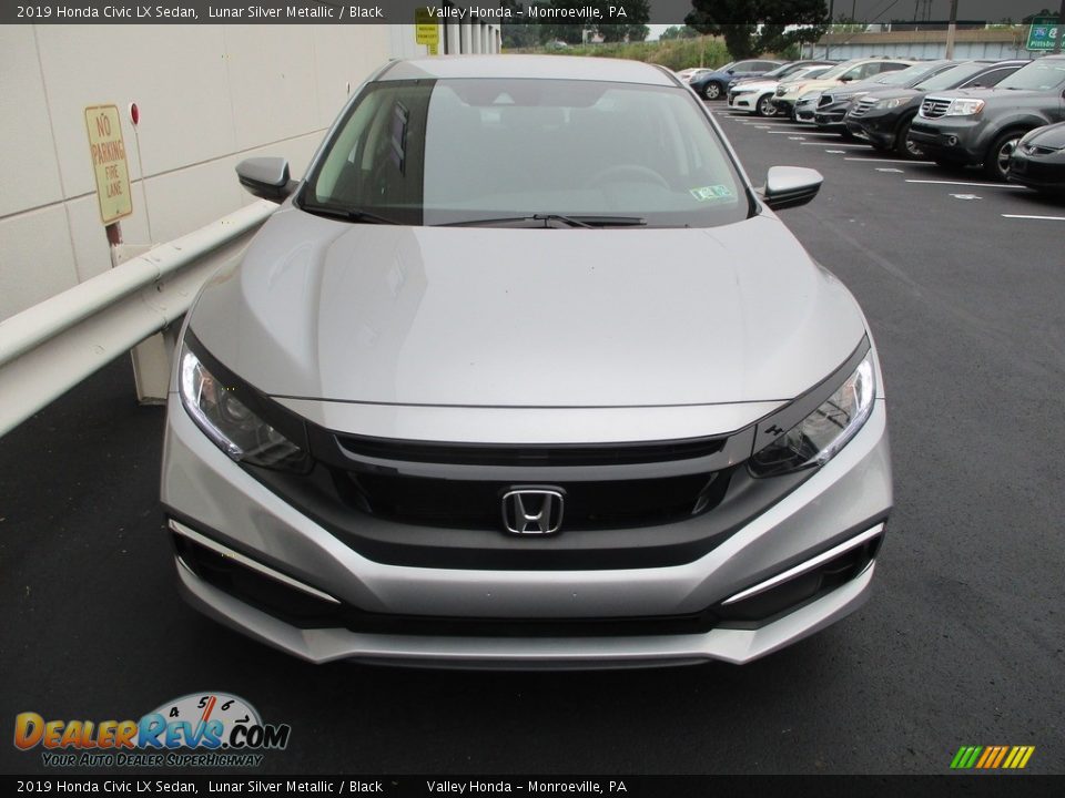 2019 Honda Civic LX Sedan Lunar Silver Metallic / Black Photo #8