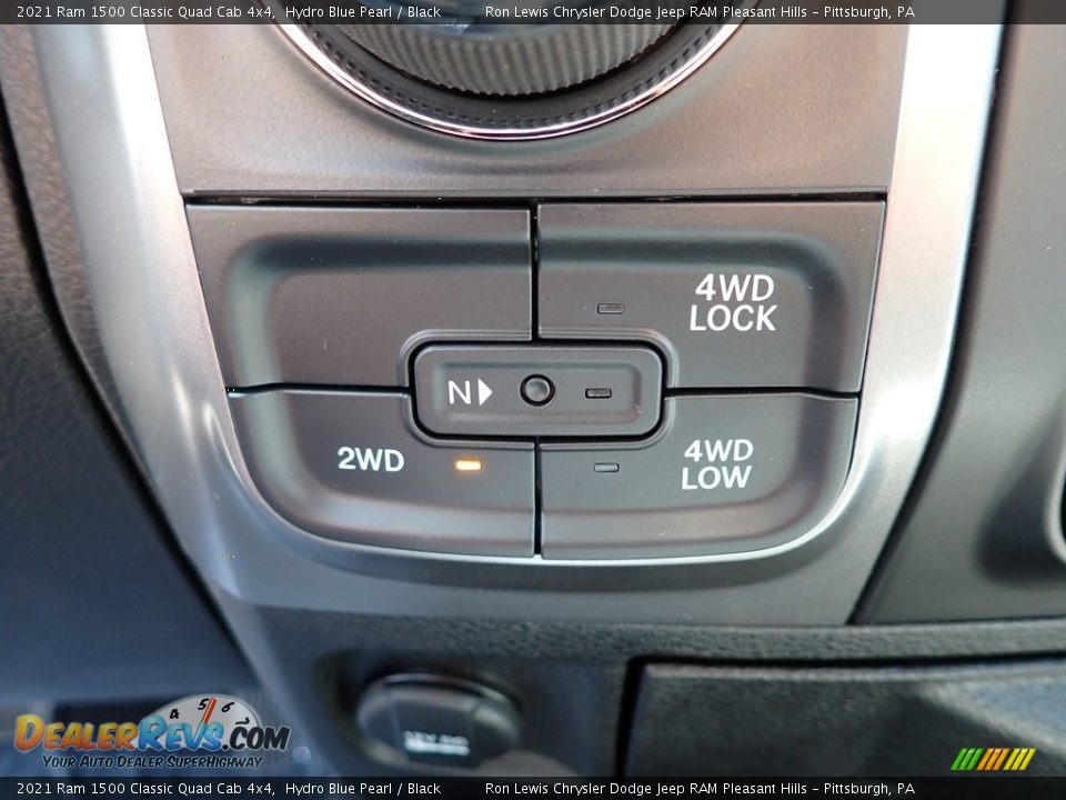 2021 Ram 1500 Classic Quad Cab 4x4 Hydro Blue Pearl / Black Photo #16