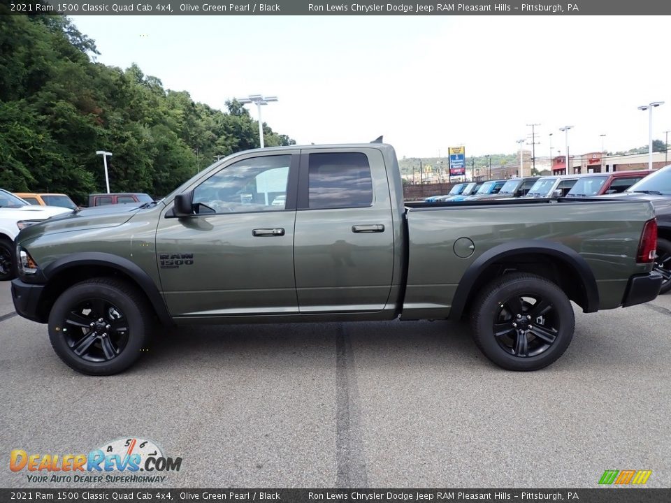 Olive Green Pearl 2021 Ram 1500 Classic Quad Cab 4x4 Photo #2