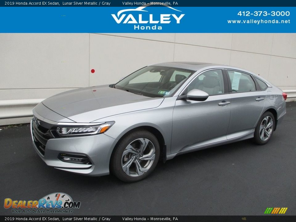 2019 Honda Accord EX Sedan Lunar Silver Metallic / Gray Photo #1