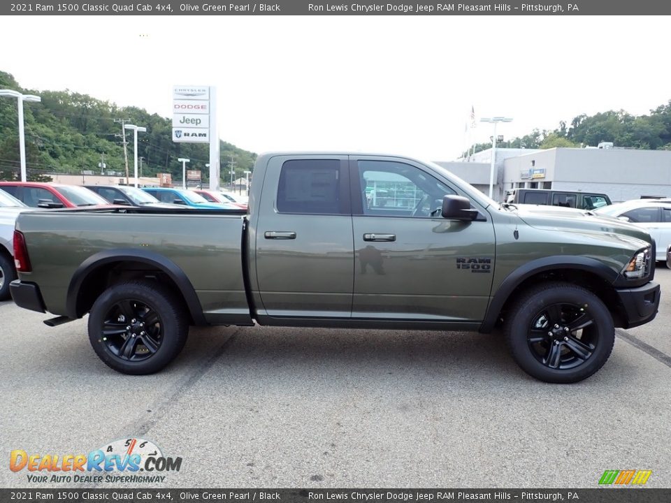 2021 Ram 1500 Classic Quad Cab 4x4 Olive Green Pearl / Black Photo #8